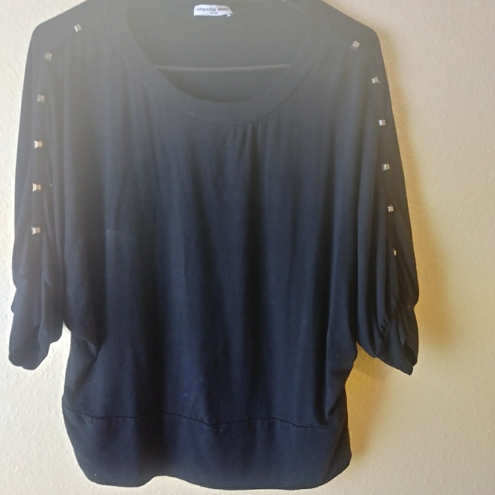 Black studded shirt